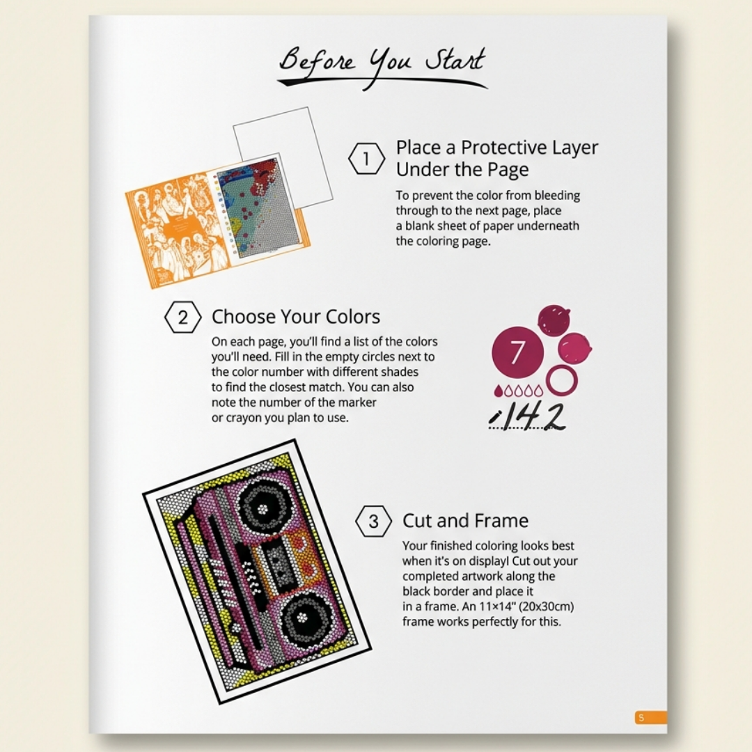 MyColorPath™ Pixel Reveal Book