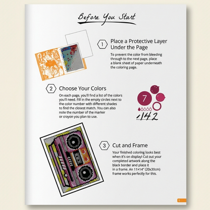 MyColorPath™ Pixel Reveal Book