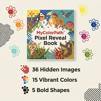 MyColorPath™ Pixel Reveal Book