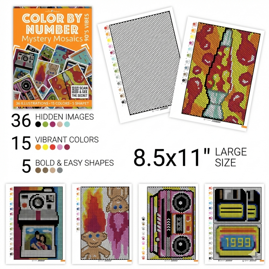 MyColorPath™ Pixel Reveal Book